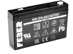Bateria FEBER 6 V. 7,5 AH. (Idade Mínima Recomendada: 2 anos)