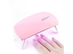 Mini Lâmpada Uv Para Unhas, Secador De Esmalte Rosa
