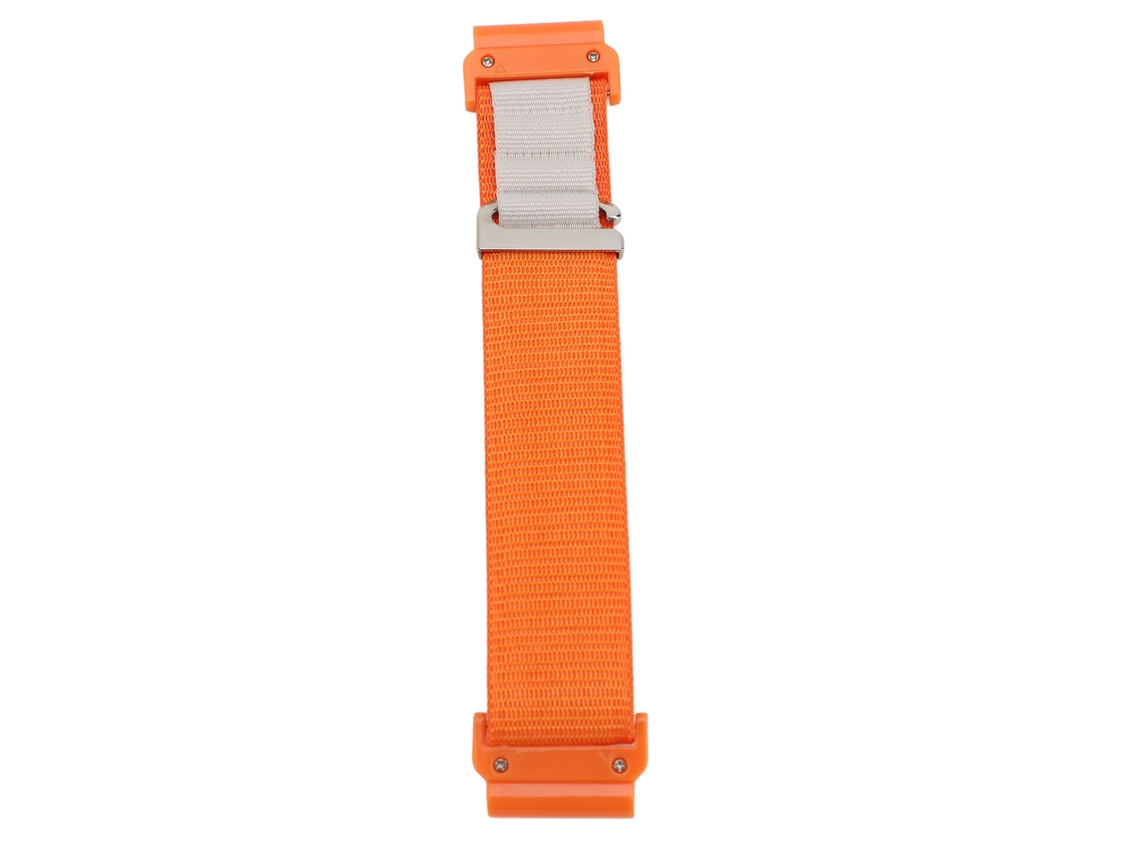Pulseira de Náilon 22mm Liberação Rápida para Fenix 5 6 7 Forerunner 945 Laranja Starlight