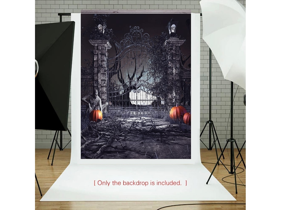 2026 fundo de Halloween com Abóbora 2,1x1,5m para Fotografia de Crianças Decoração de Noite Assustadora