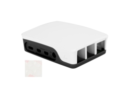 Caixa De Proteção Abs Preta E Branca Para Raspberry Pi 4b Brilvibera