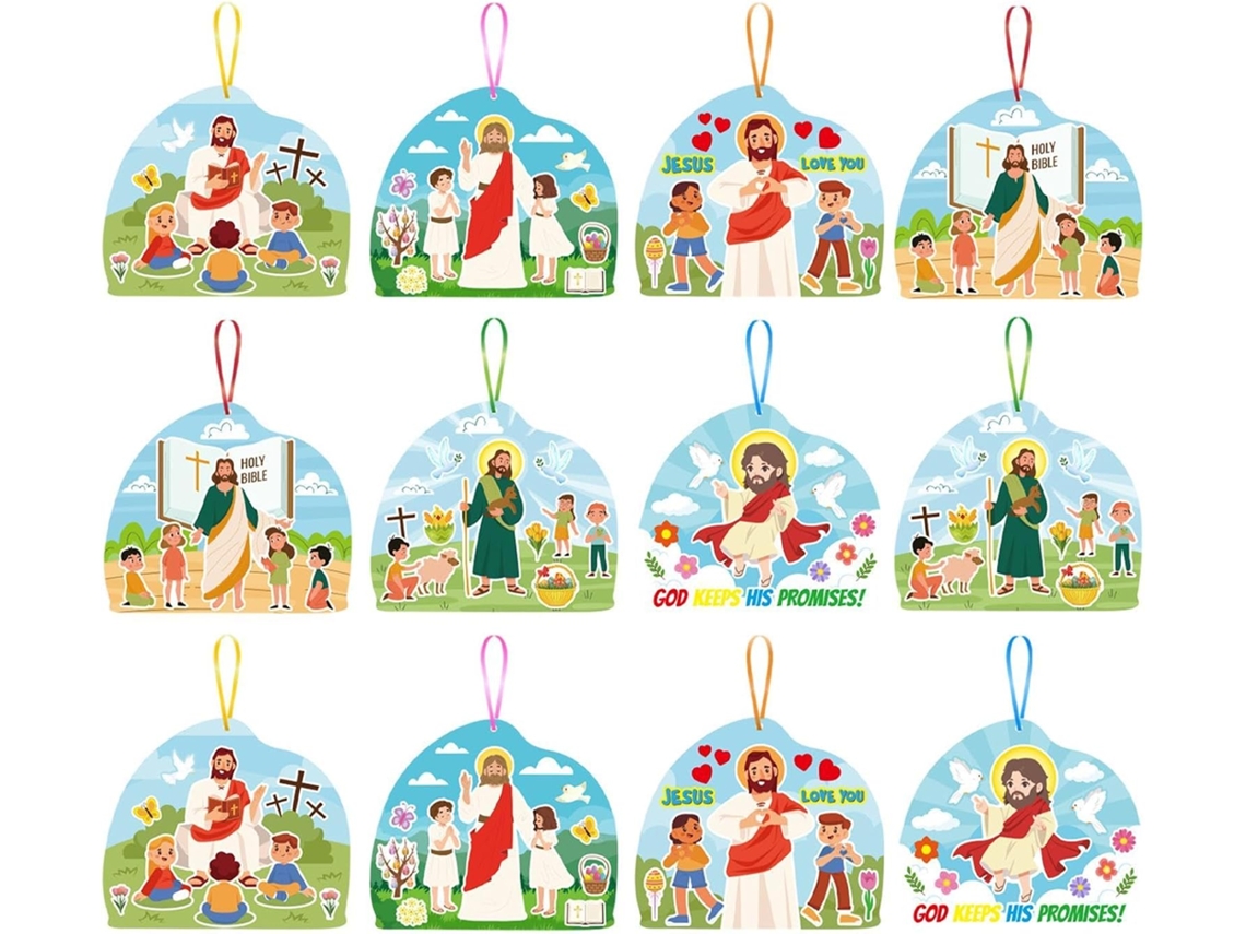 Adesivos E Brinquedos Interativos Sobre A Ressurreição De Jesus Para Crianças E Adultos |