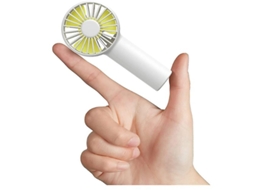 Mini Ventilador Portatil 2000mah Usb Recarregavel 3 Velocidades Silencioso Casa/exterior Branco Yizhood