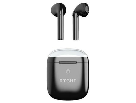 Auriculares Bluetooth com microfone RYGHT R483898 DYPLO 2 (Preto - Bluetooth - Bluetooth 5.0)