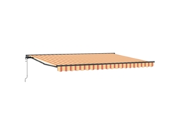 Conjunto 1 Toldo Retrátil Vidaxl Antracite Alumínio (4 × 3,5 M)