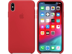Capa iPhone X, XS WJS Silicone Vermelho