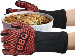 Guantes de Barbacoa Aislantes, Resistentes a Altas Temperaturas Y Retardantes de Llama, de Silicona Y Largos