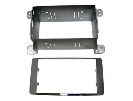 Adaptador Frontal de Rádio de Carro Duplo Din Preto com Gaiola de Metal Peugeot 4007
