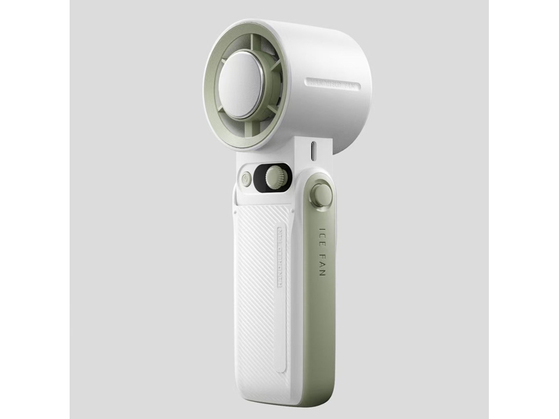 Portable Fan Em Digitallab Com Tecnologia Gelada, 100 Velocidades Ajustáveis, Bateria Recarregável (branco)