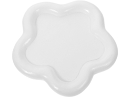Bandeja Joias Resina Branca Decorativa Formato Ideal Organizar Exibir Penteadeira Leve Flor Suas Mesa GOKOCO