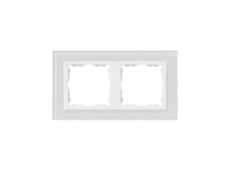 Moldura 2 Elementos De Vidro Branco Simon 82 Nature 82627 30