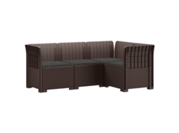 Maison Exclusive - Sofá De Jardim Para 4 Pessoas Com Almofadas Visual Rattan Pp
