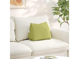 Vidaxl Travesseiro Para Costas Verde Claro 45 X 20 X 35 Cm Tecido