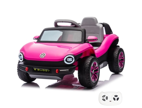 Buggy Elétrico Para Crianças 12v Volkswagen E Buggy 1 A 5 Anos Rosa
