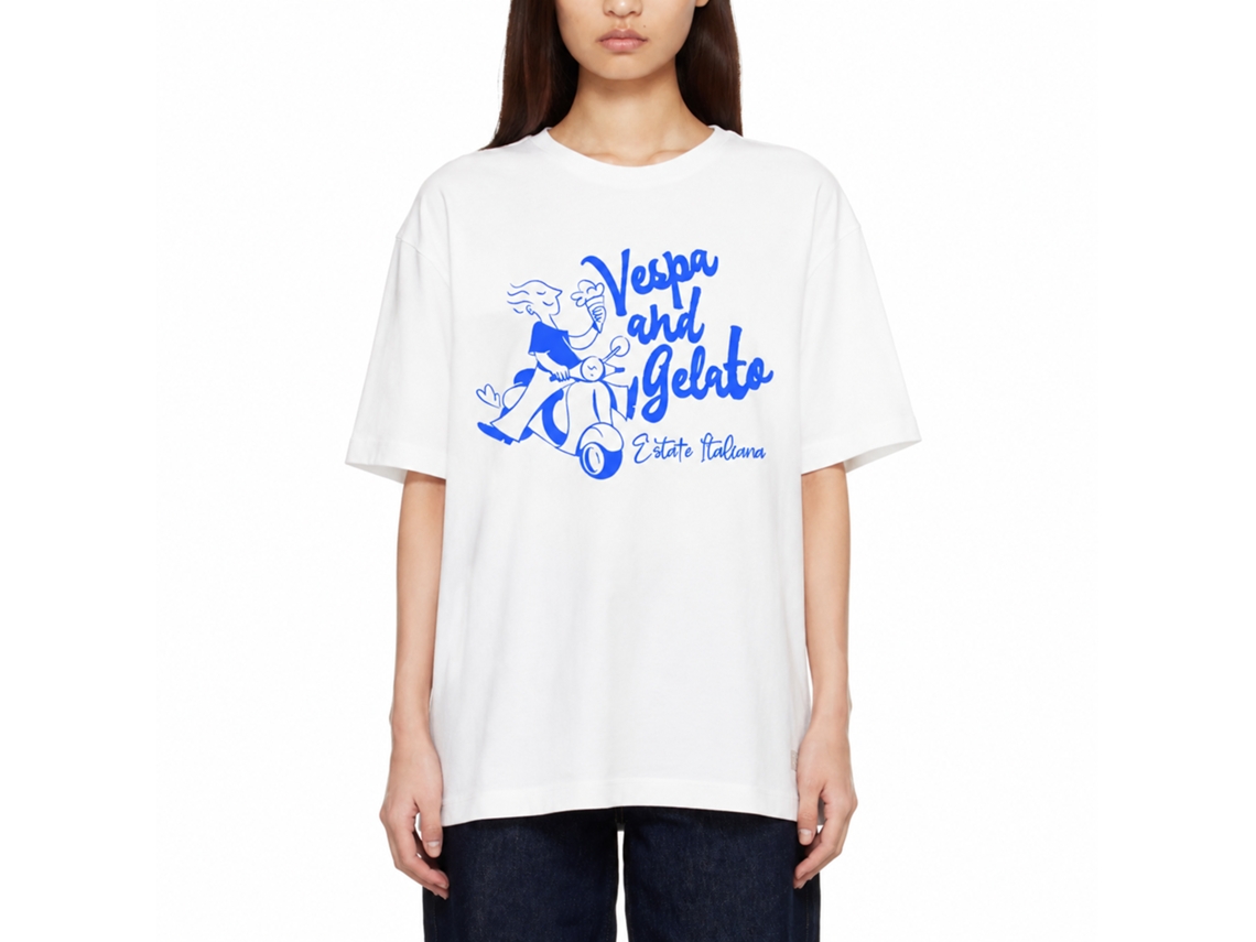 Rockinstone Vespa And Gelato T-shirt Unique Designer Style