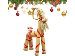 Cabra De Palha Para Enfeites Decorativos De Natal Escandinavo |