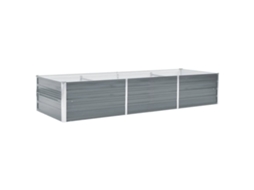 Raised Bed, Raised Beds Vidaxl Cinzeto Aço (240 X 80 X 45 Cm)