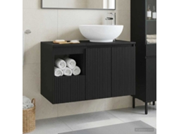 Vidaxl Conjunto De Móveis Para Banheiro 2 Unid. Preto