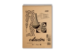Bloco de Desenho FIRMO Estudos e Esboços Premium, A5, 90 G/m², 100 Folhas
