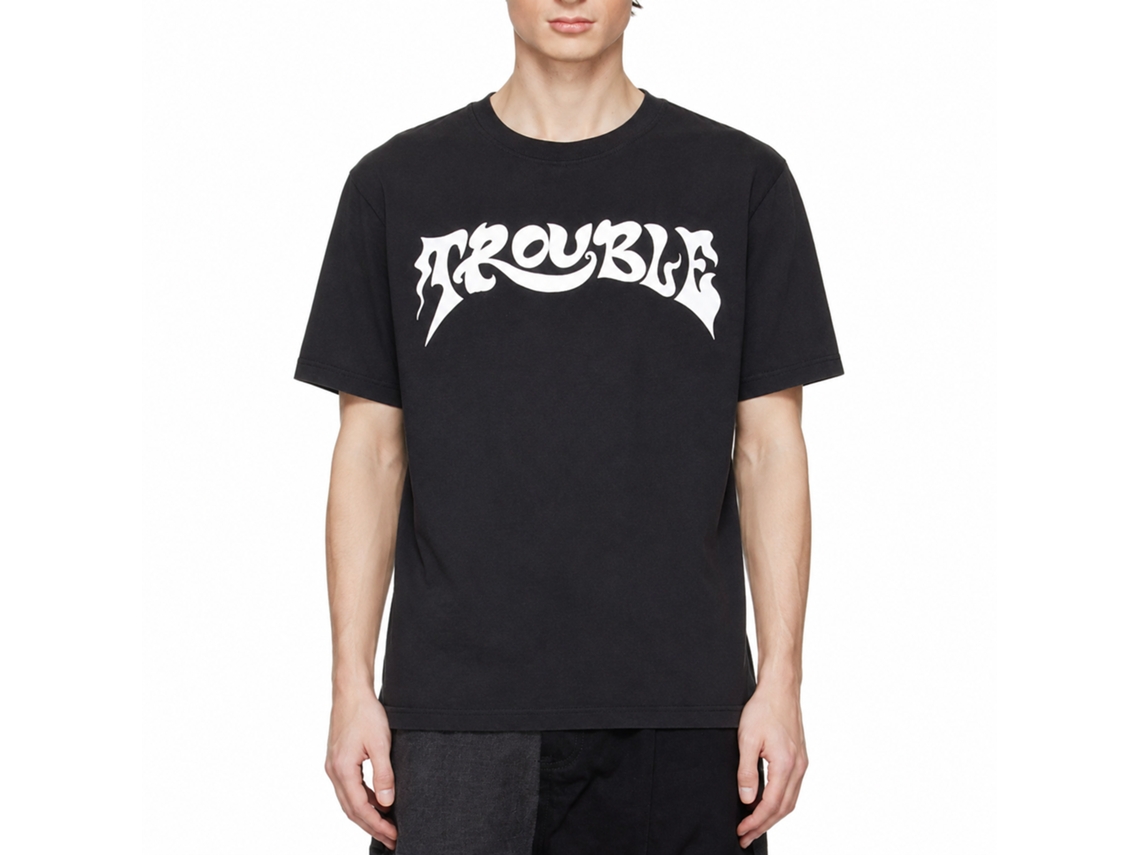 Trouble Logo T-shirt Unisex Adults Size:xl