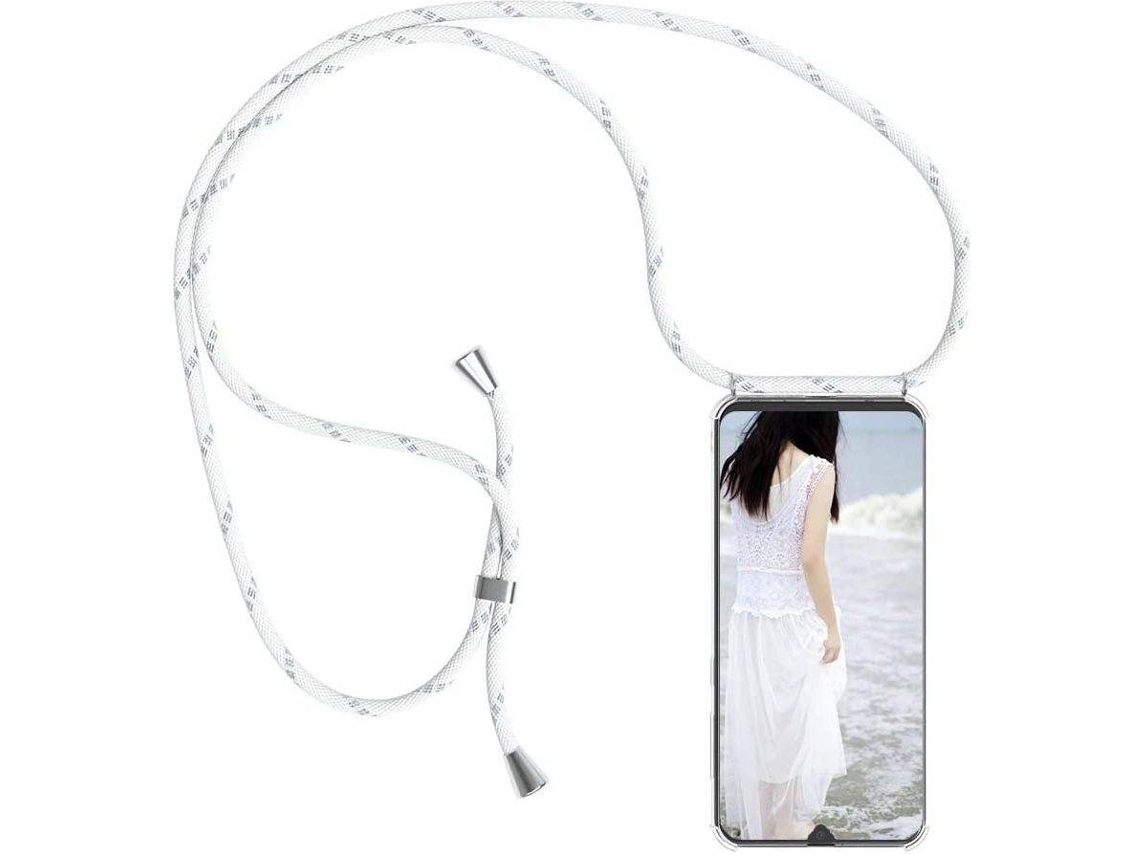 Capa Huawei Mate 30 Pro HONGWE. Com corda Transparente, Branco