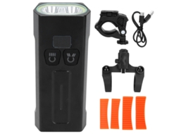 Luz Dianteira Bicicleta USB 2000lm IPX6 5 modos display digital energia | S/MARCA