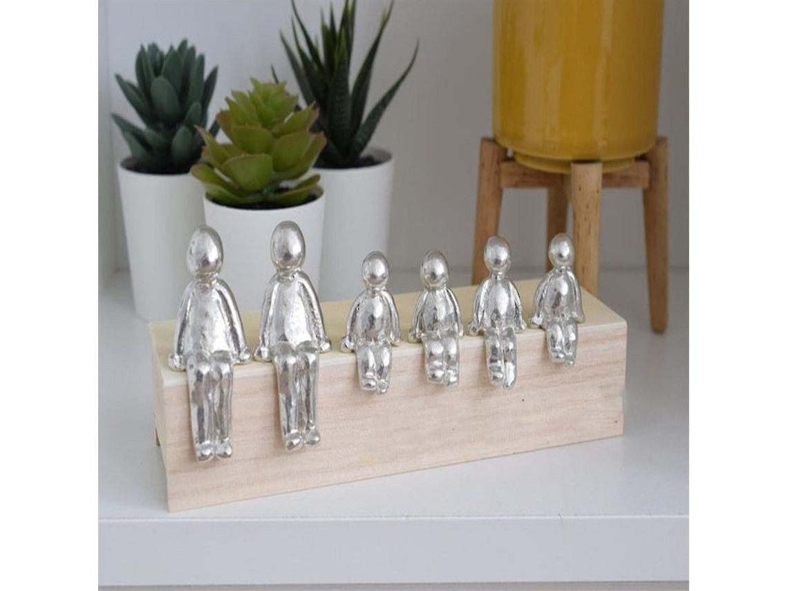 Figuras De Escultura De Lata 10 Anos Ns Formamos Uma Família Presente De Aniversário Crie Sua Própria Família Pessoal