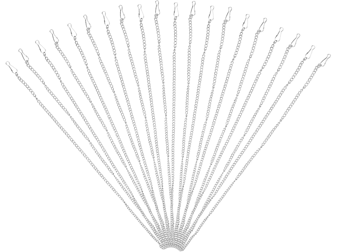 Conjunto De 10 Peças De Correntes E Ganchos De Metal Para Pendurar Pôsteres E Plantas.