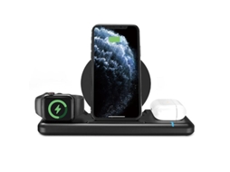 Carregador Fast Relógio Para Apple Yizhood Magnética Preto