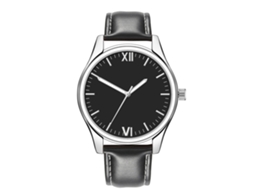 Relógio Masculino de Pulso Casual com Pulseira de Couro Pu e Movimento de Quartzo (3)