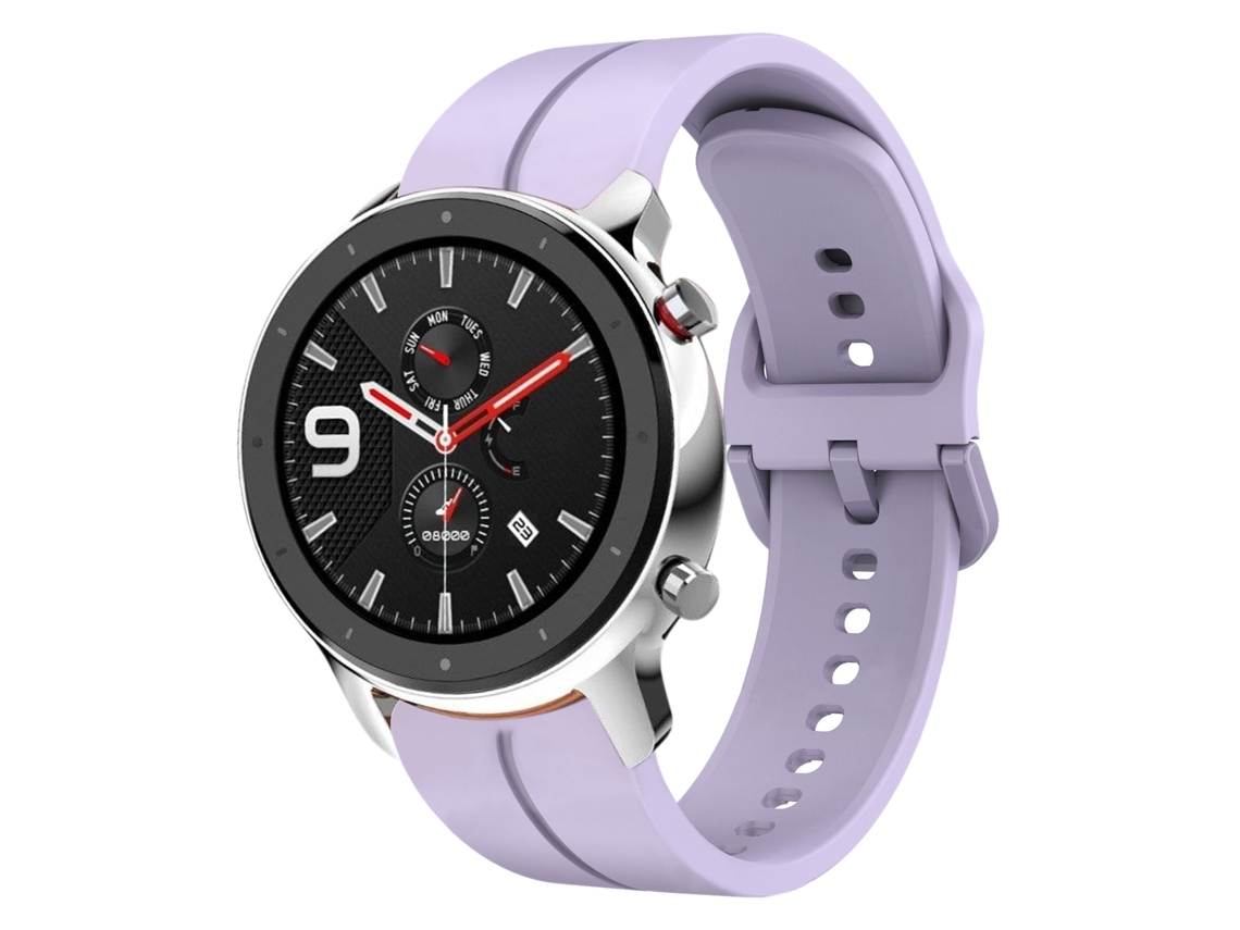 Bracelete de Smartwatch para Amazfit GTR 4 de silicone com laço de 22 mm (roxa)