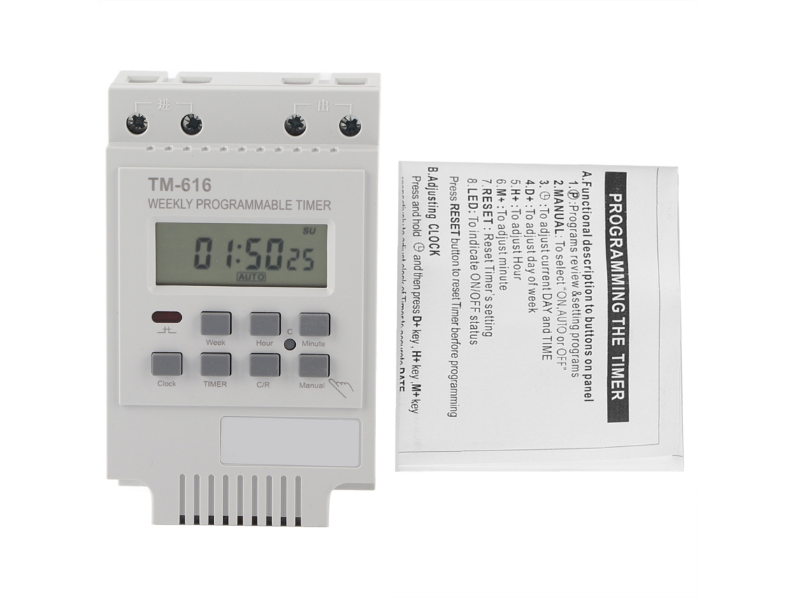 Interruptor Digital Inteligente Programável 12v Elétrico Durável Branco