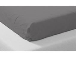 Lençol De Algodão Orgânico M`DECO (Anthracite - 160X200cm)