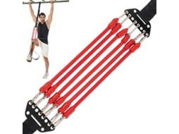 Faixas Elásticas de Nylon para Resistência Treinamento Força Faixa Ajustável 3,8 Cm com Pedais Apoio os Pés S/MARCA