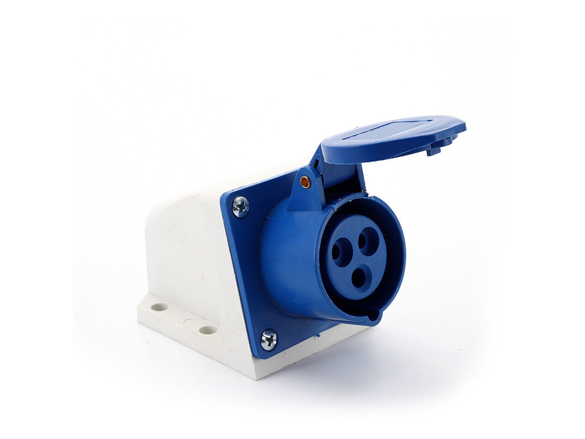 Plugue Industrial de 3 Pinos, 16 A, 220 V, 250 V, À Prova D'água Ip44, 2p+e BRILVIBERA