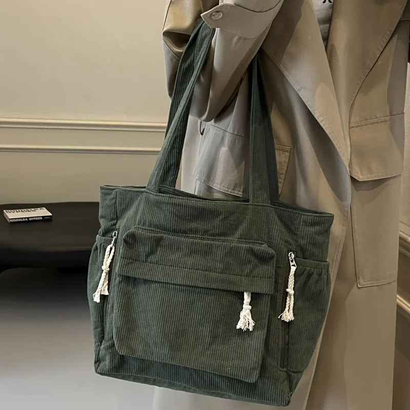 Bolsa de Ombro AQUAFORGE Manchester, cor sólida, vários bolsos
