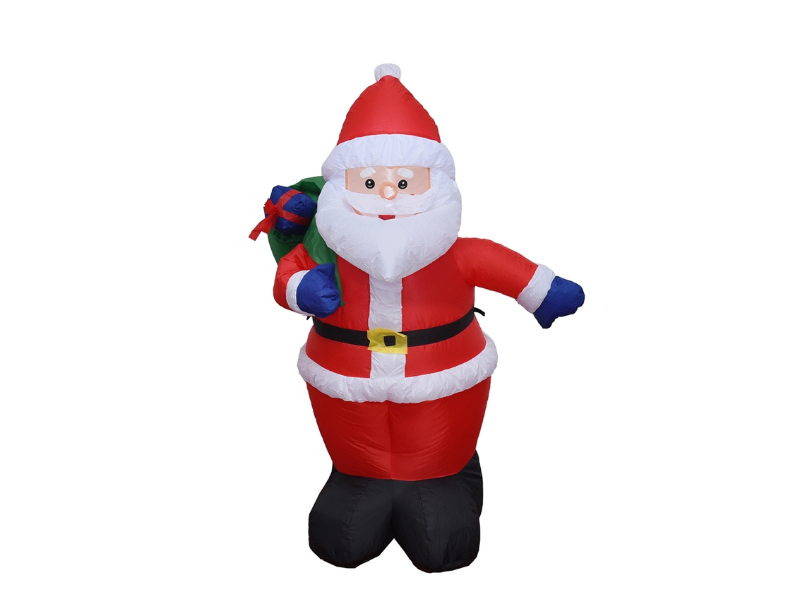 Decoração de Natal ao Ar Livre com Boneco Santa Claus, 4ft, Luzes Led LAXISCREED