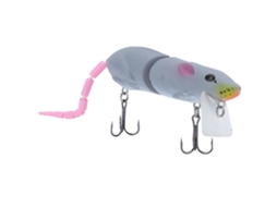 Mouse Bait Bionic Fish Lure Treble Hook Design Lure Bionic Bait (style C Gray)