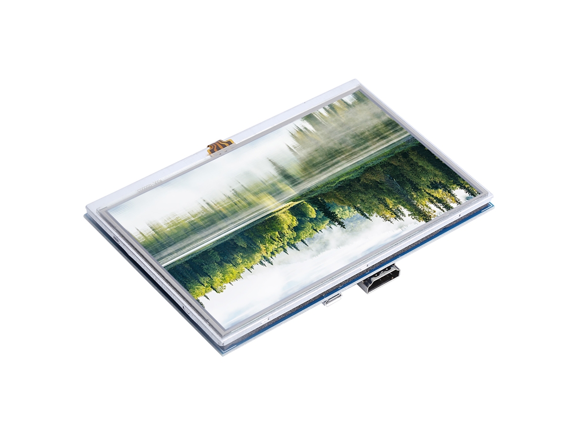 Laxiscreed Tela Tft Lcd De 5 Polegadas Com Touch Suporte Hdmi Para Conclusão De Projetos