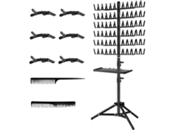 Suporte Para Cabelo Tranças, Suporte Portátil Com Divisórias, Design Com Separadores Removíveis, Sem