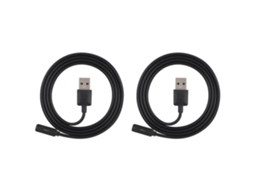 2pcs Cabo De Carregamento Para Smartwatch Asus Zen Watch 2 Interface De Sonda Preto