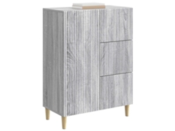 Buffet MAISON EXCLUSIVE Sonoma Cinzento 66x34,5x90 cm Derivados de Madeira
