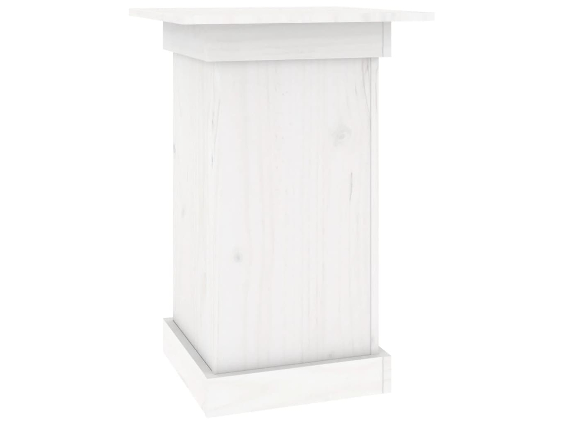 Flower Stand, Flower Stands Vidaxl Branco Madeira De Pinho (40 X 40 X 60 Cm)