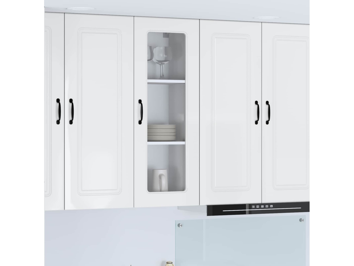 Vidaxl Painel De Lava-louça Kalmar Branco Brilhante 40 X 31 X 100 Cm