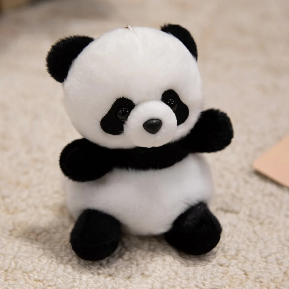 Mini Chaveiro de Pelúcia da Série Cute Pet, 13 Cm MDUG (panda)