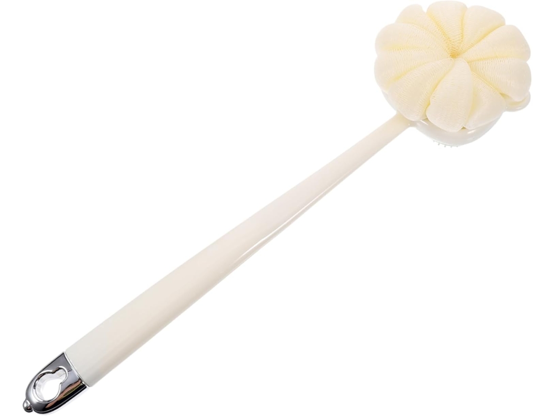 Escova Esfoliante Corporal Com Cabo Longo, Escova Dupla Face Com Cerdas Macias Para Limpeza E Massagem