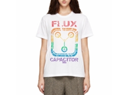 Rockinstone Back To The Future Movie Rainbow Flux White Adult T-shirt Size:xxxl