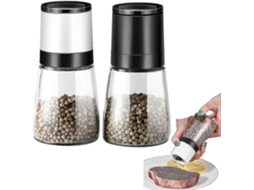 Conjunto De 2 Moinhos De Sal E Pimenta Para Especiarias Aquaforge