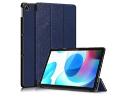 Capa Protetora Magnética Dobrável Tripla Em Couro Pu Para Realme Pad Mini, Compatível Com Tablets De 10,4 Polegadas , Cor Az Tuotuo (2021)