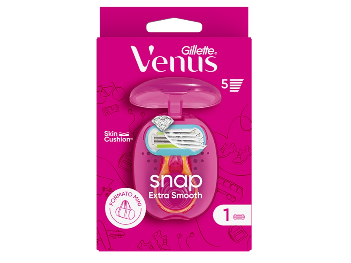 Máquina Depilatória Venus Snap Extra Smooth com 1 Recarga GILLETTE emb. 1 un